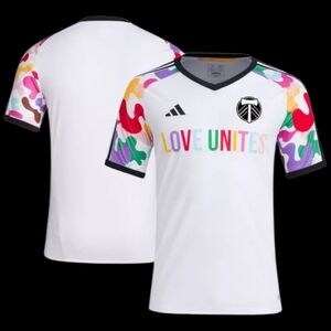 MLS Portland Timbers 2023 Pride Pre-Match Top Size Small NWT